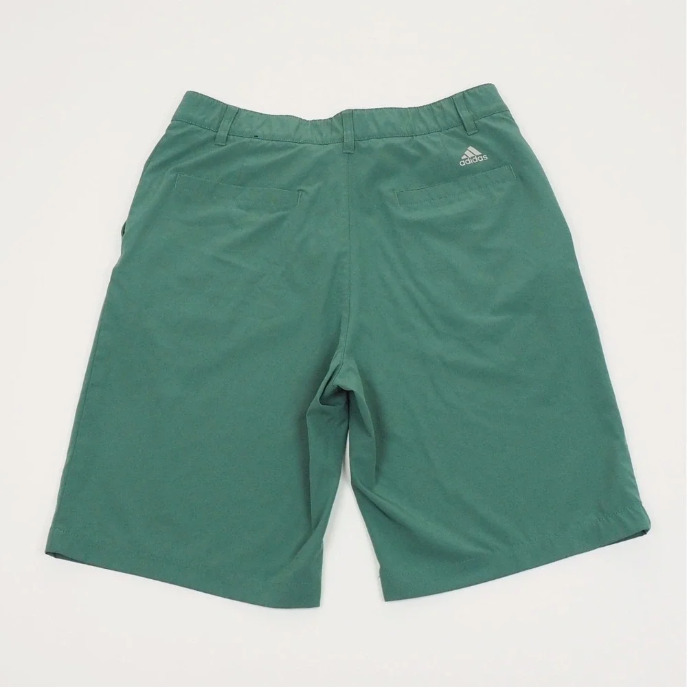 Adidas Golf Ultimate 365 Shorts Mens 32 Green Flat Front Performance Tech Blend